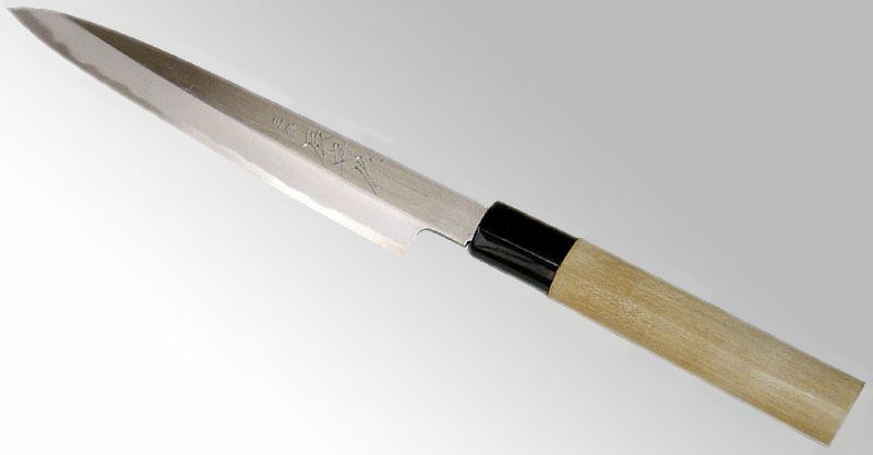三條辰守作鋼付け左利き柳刃包丁180mm