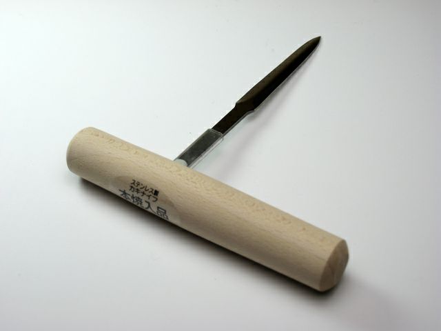 ステンレス本焼入れL型カキナイフ
