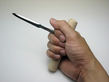 ステンレス本焼入れL型カキナイフ