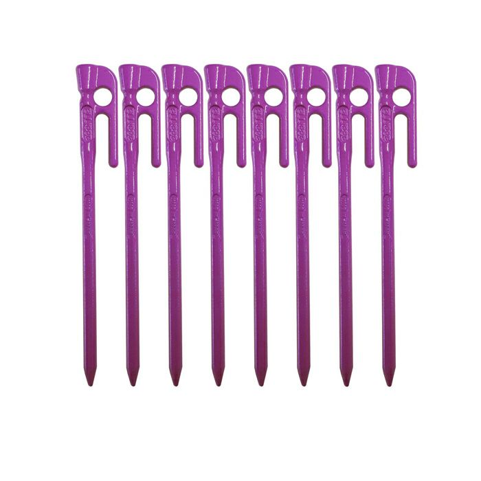鍛造ペグ エリッゼ　カオチン塗装　38cm8本新品未使用　28cm8本中古品 頑張って送料無料！】 鍛造ペグ エリッゼステーク38cm 8本セット