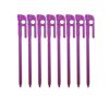 【頑張って送料無料！】鍛造ペグエリッゼステーク18cm限定色紫粉体塗装8本セットMK-180PU×8本パープルむらさきムラサキインナーテントやレジャーシートの固定に便利！ネコポスのため日時指定不可