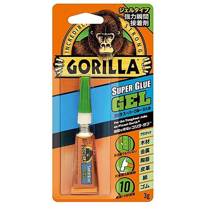 ゴリラ スーパーグルー ジェル 強力瞬間接着剤 3g KURE-E-1772 The Gorilla Glue Company／KURE  ※ネコポス配送衝撃・振動にも強い！強力瞬間接着剤