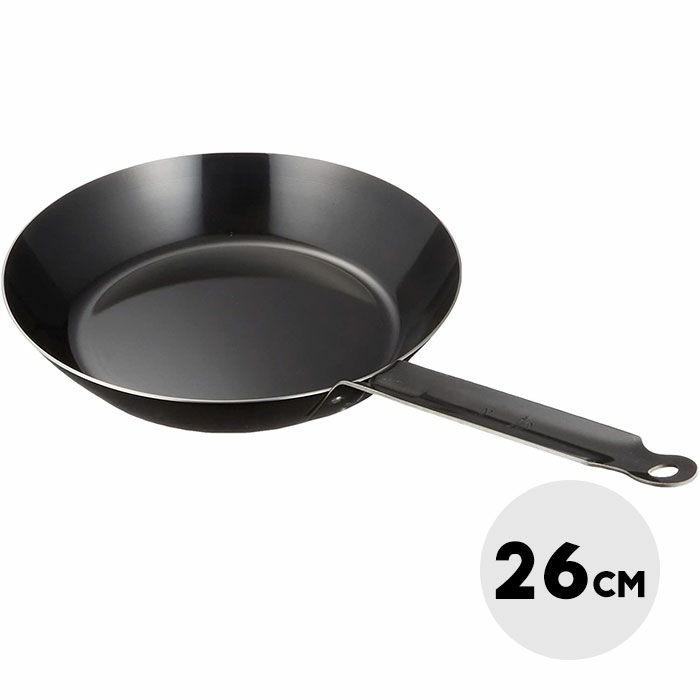 カンダ 鉄厚板フライパン 26cm［018140］Φ26cm×板厚2.0mm厚底 