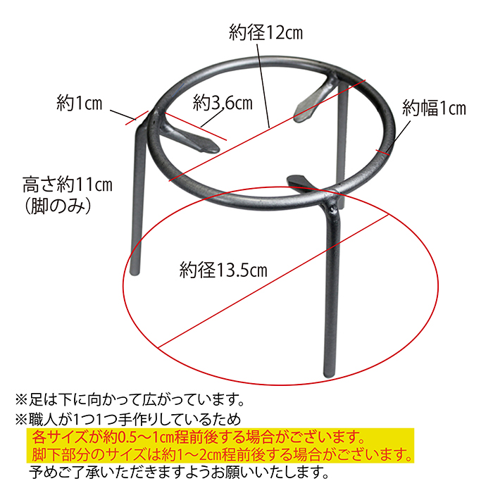 ヌリ五徳4寸