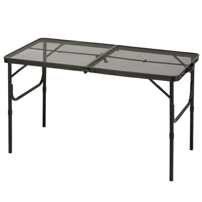 キャプテンスタッグ　キャンプ用テーブル　120×60cm UC-516 ジャストサイズ ラウンジチェアで食事がしやすいテーブル 4~6人用＜M