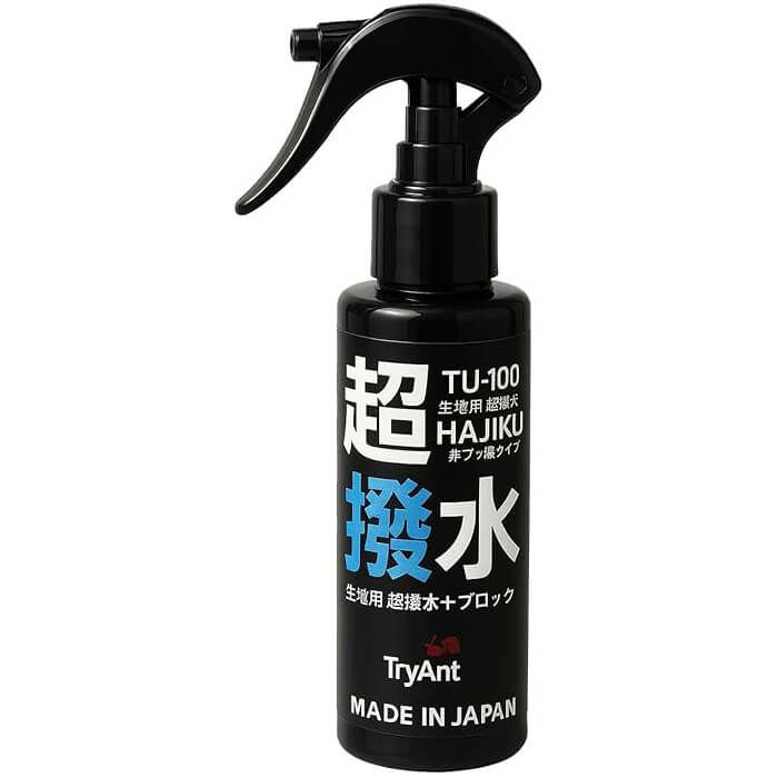 TU-100】TryAnt 生地用超撥水剤 HAJIKU 非フッソ（PAFSフリー） 100ml