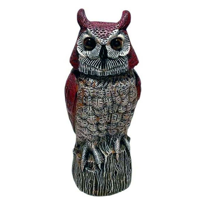 ソーラー充電式 首振りフクロウ型 114159害獣・害鳥忌避器（センサー